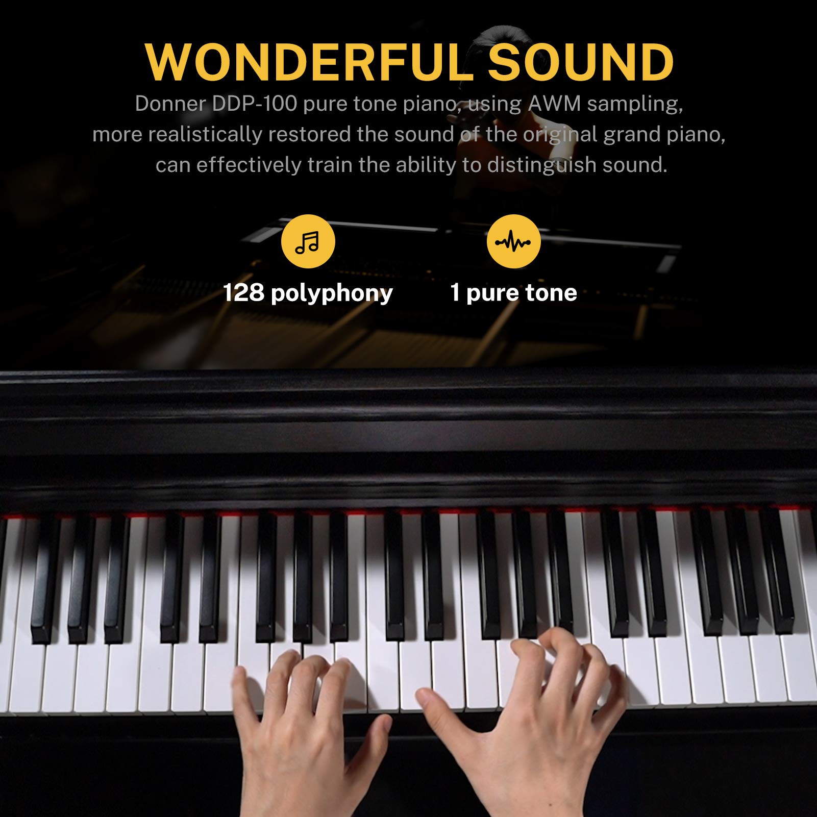 Donner DDP-100 Piano digital para principiantes 88 teclas ponderadas