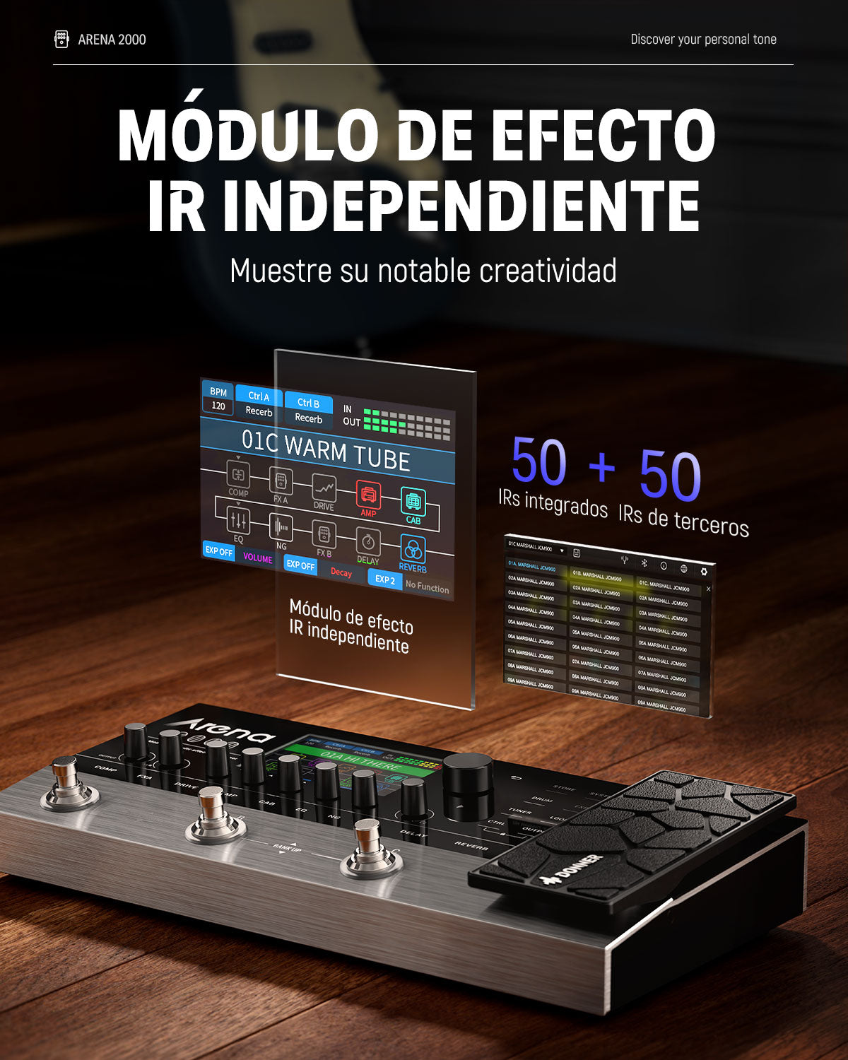 Donner Arena 2000 pedal de guitarra multiefecto