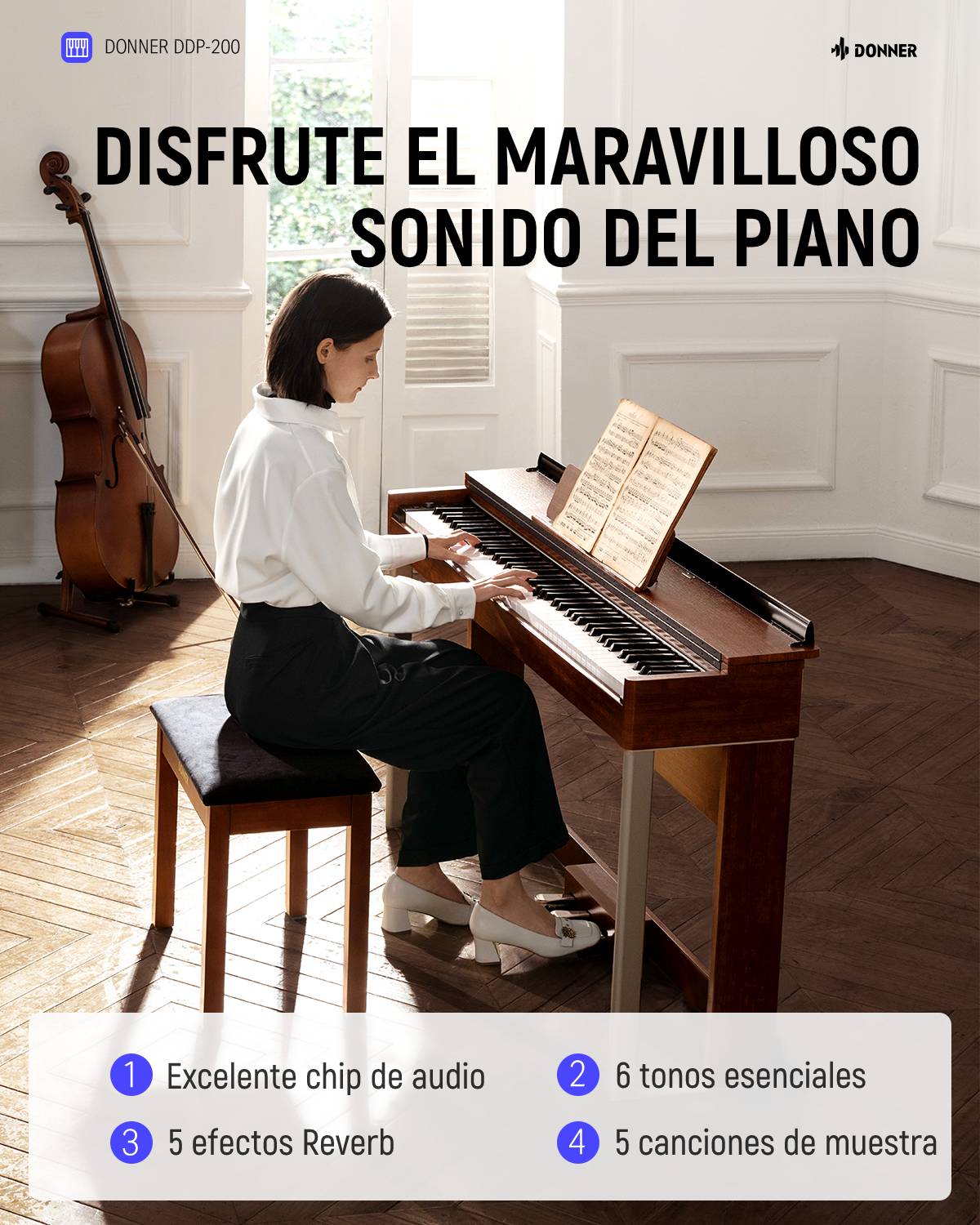 Donner DDP-200 Piano digital