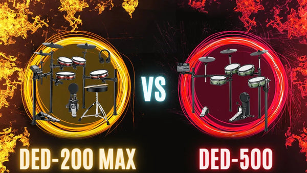 Batalla de ritmos: Baterías electrónicas DED-200 MAX vs. DED-500