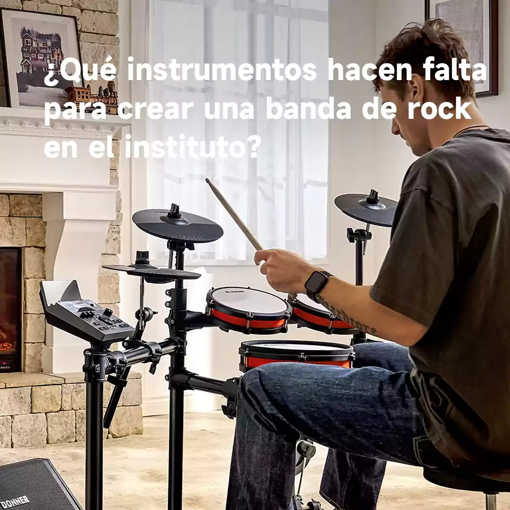 ¿Qué instrumentos hacen falta para crear una banda de rock en el instituto?
