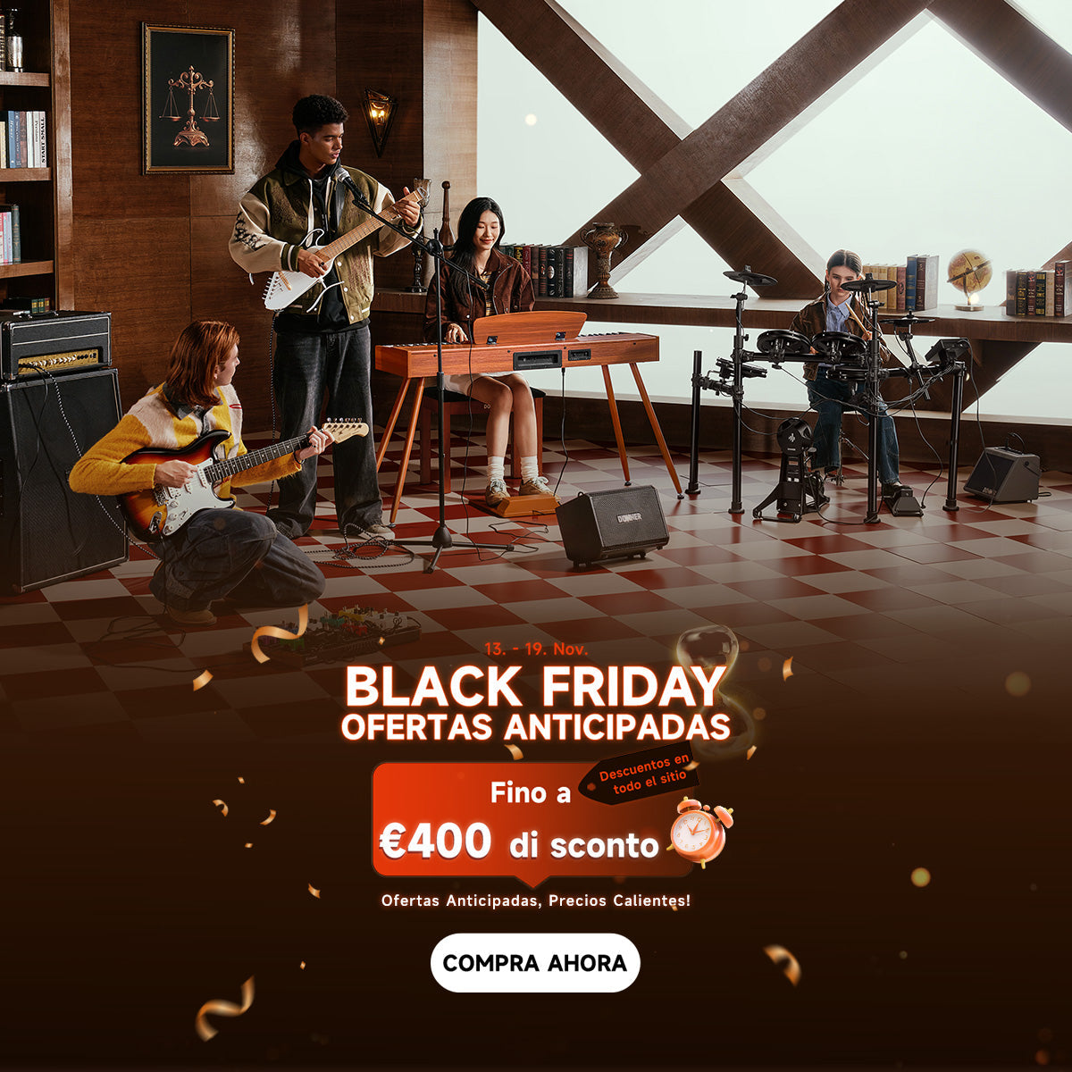 Donner Black Friday 2025: Mejores Ofertas Instrumentos Musicales