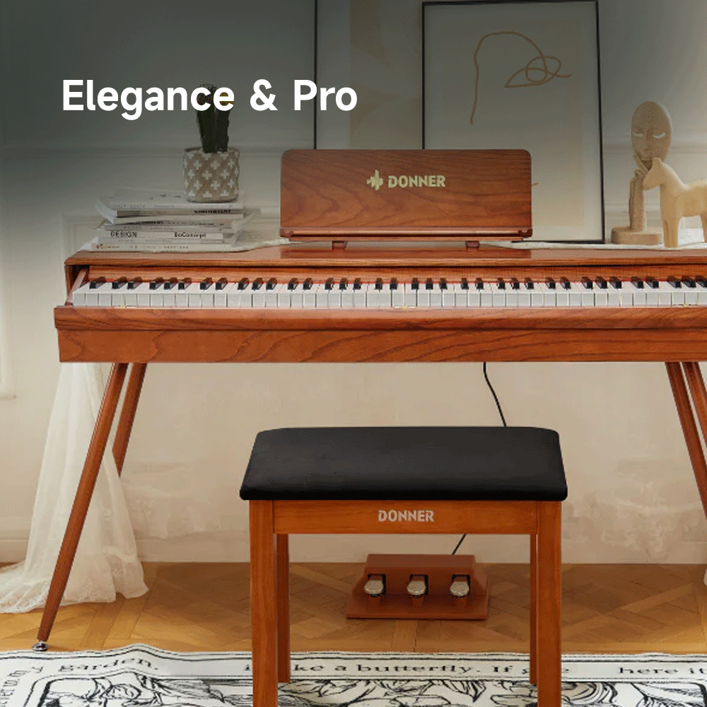 Donner DDP-80 Pro – Piano digital retro con Bluetooth y almacenaje
