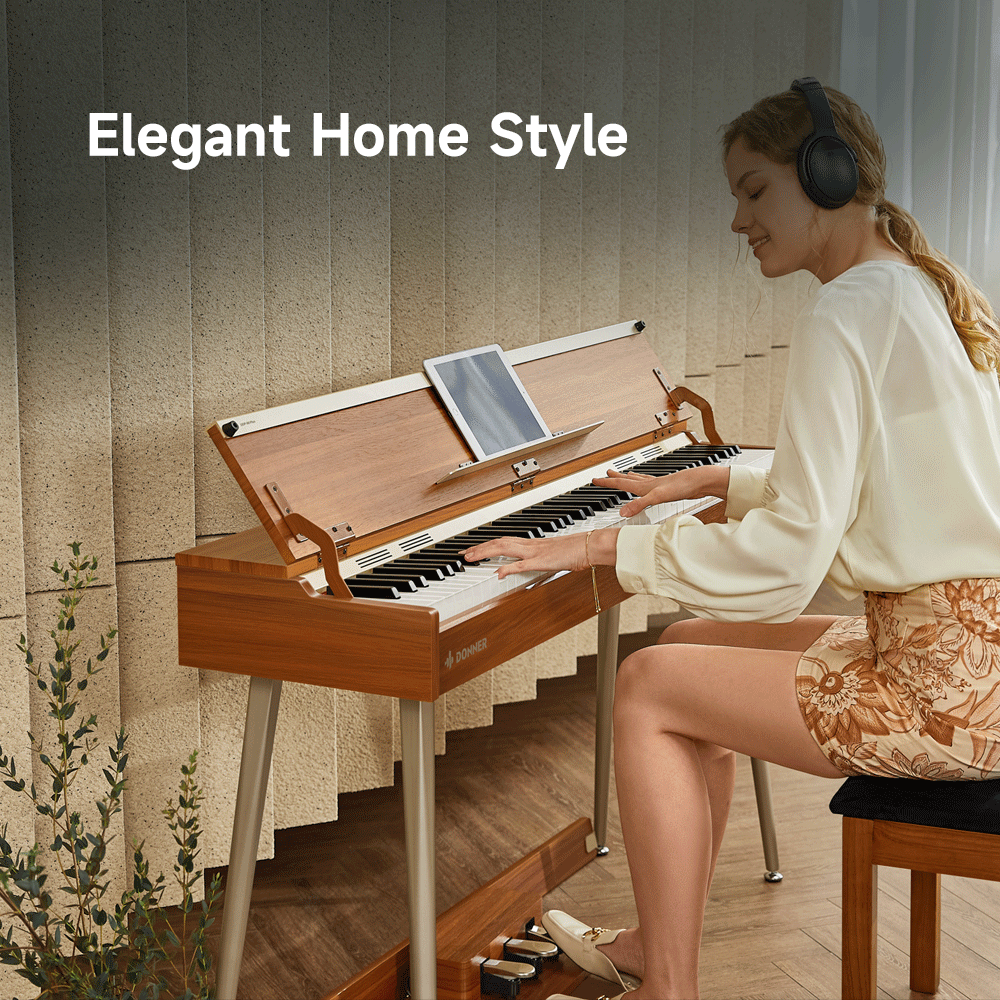 Donner DDP-80 Plus – Piano digital vertical de 88 teclas en madera