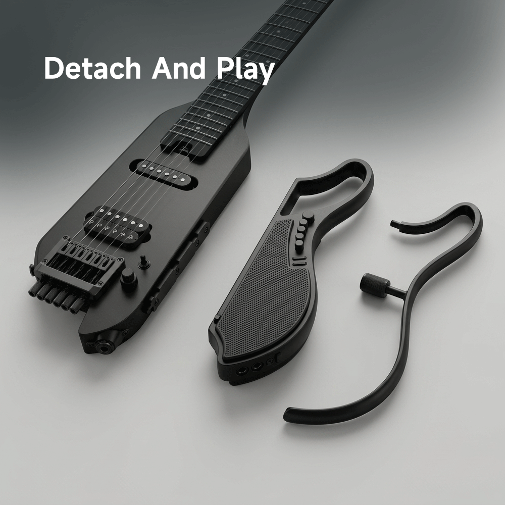 HUSH X LIVE guitarra de viaje con altavoz desmontable