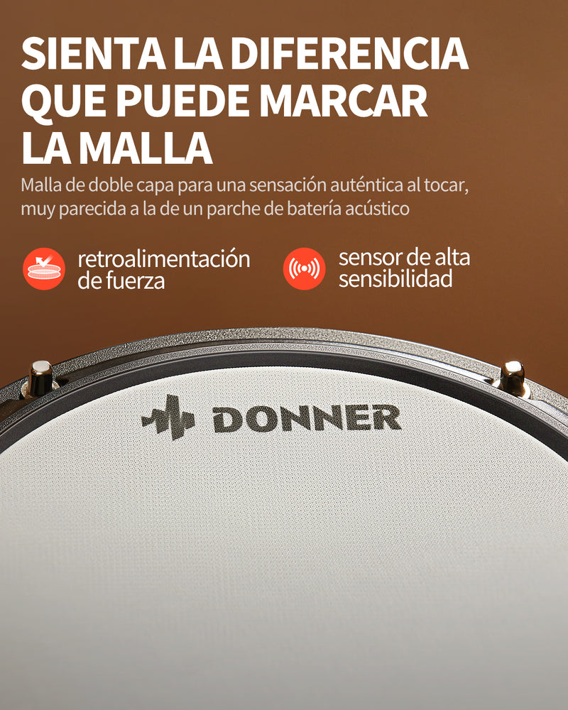 Donner DED-80 Batería Electrónica 5 Baterías 3 Platillos