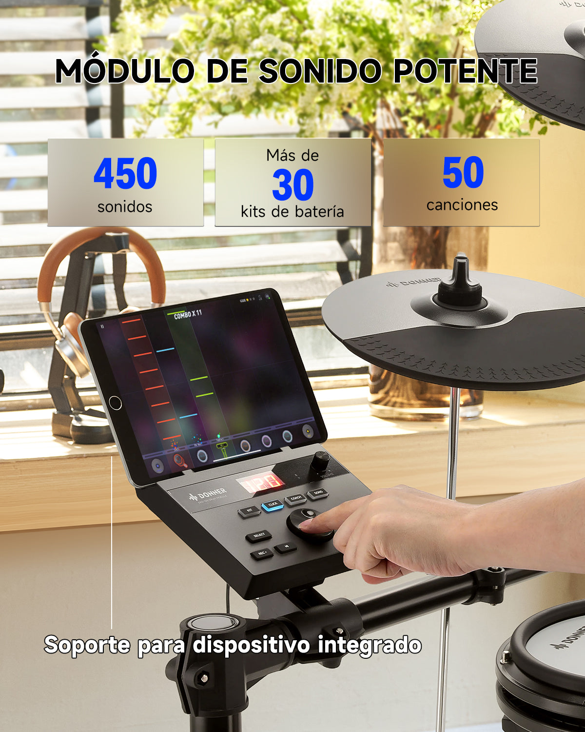Donner DED-100 batería electrónica para adolescentes