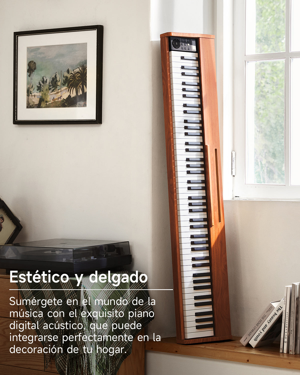 Donner DEP-1S Piano digital con teclado semi-pesado-Madera de Cerez(Nueva versión)##