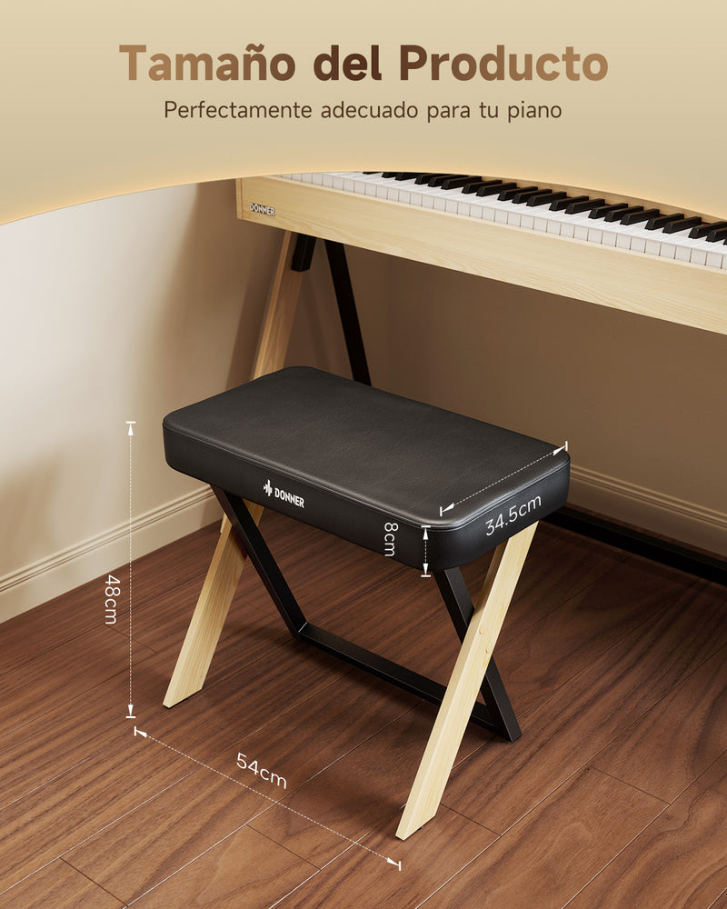 DKB-300 Taburete de piano para casa engrosado, taburete oficial a juego OURA R300