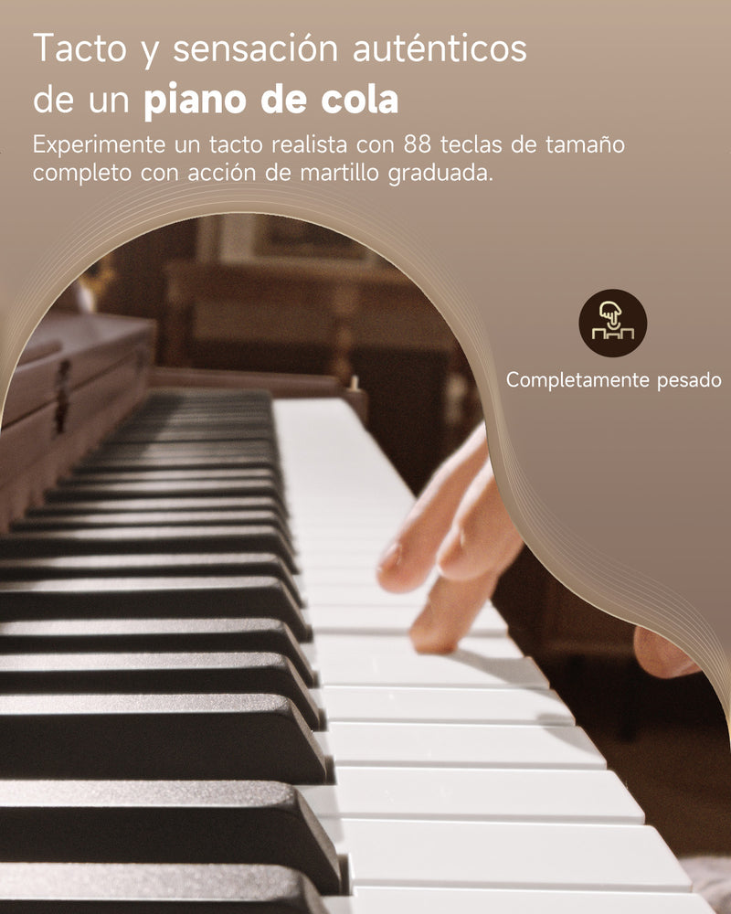 Donner OURA™  R300 Piano digital doméstico de 88 teclas Madera clara