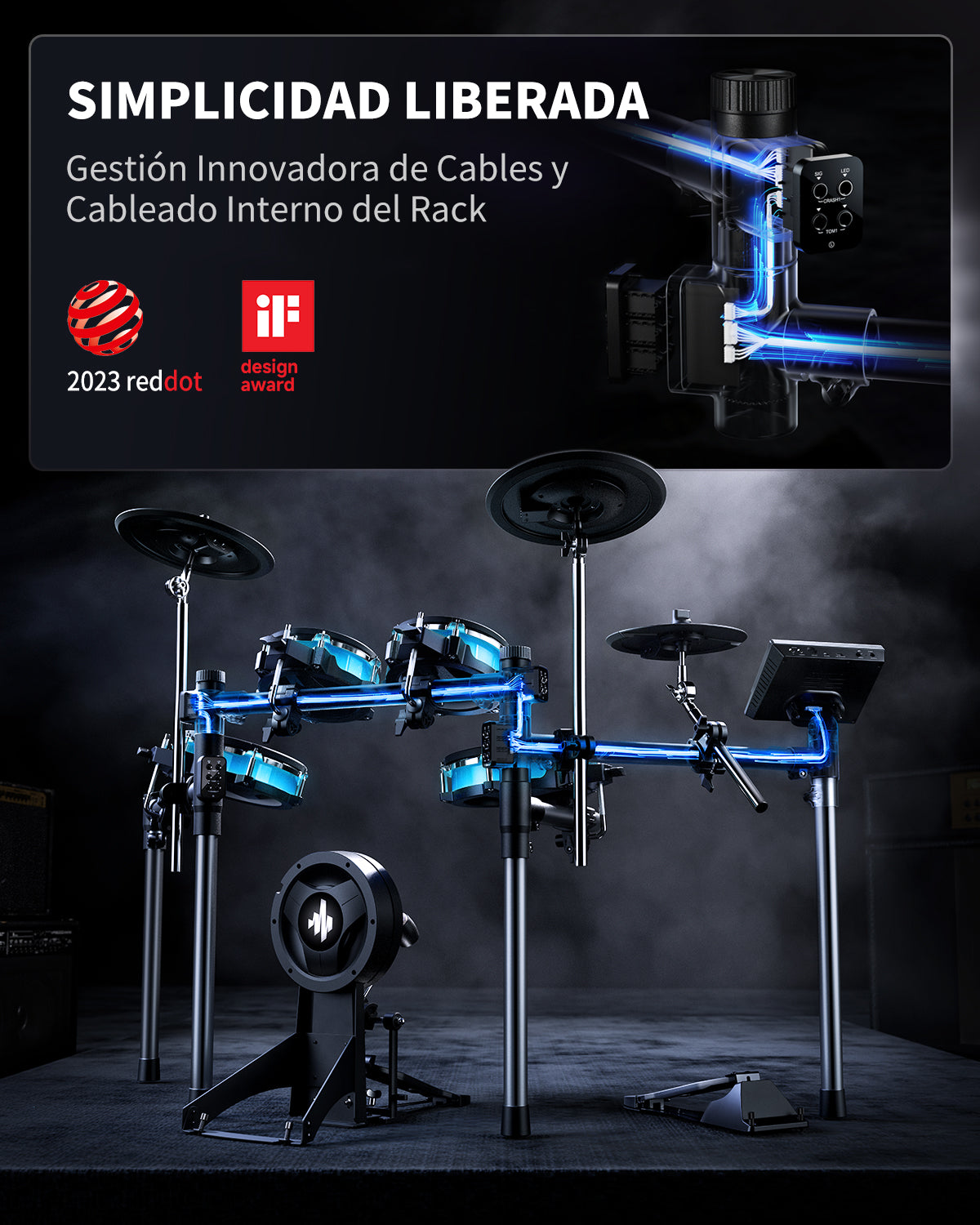 Batería electrónica Donner BackBeat