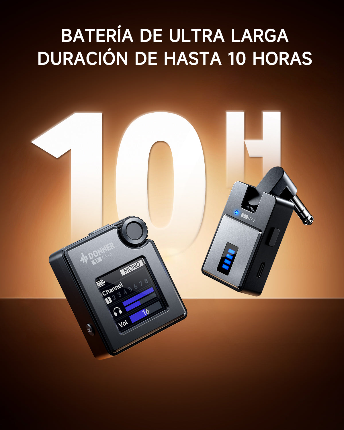 DONNER CV-3 Sistema de monitorización intraaural inalámbrico