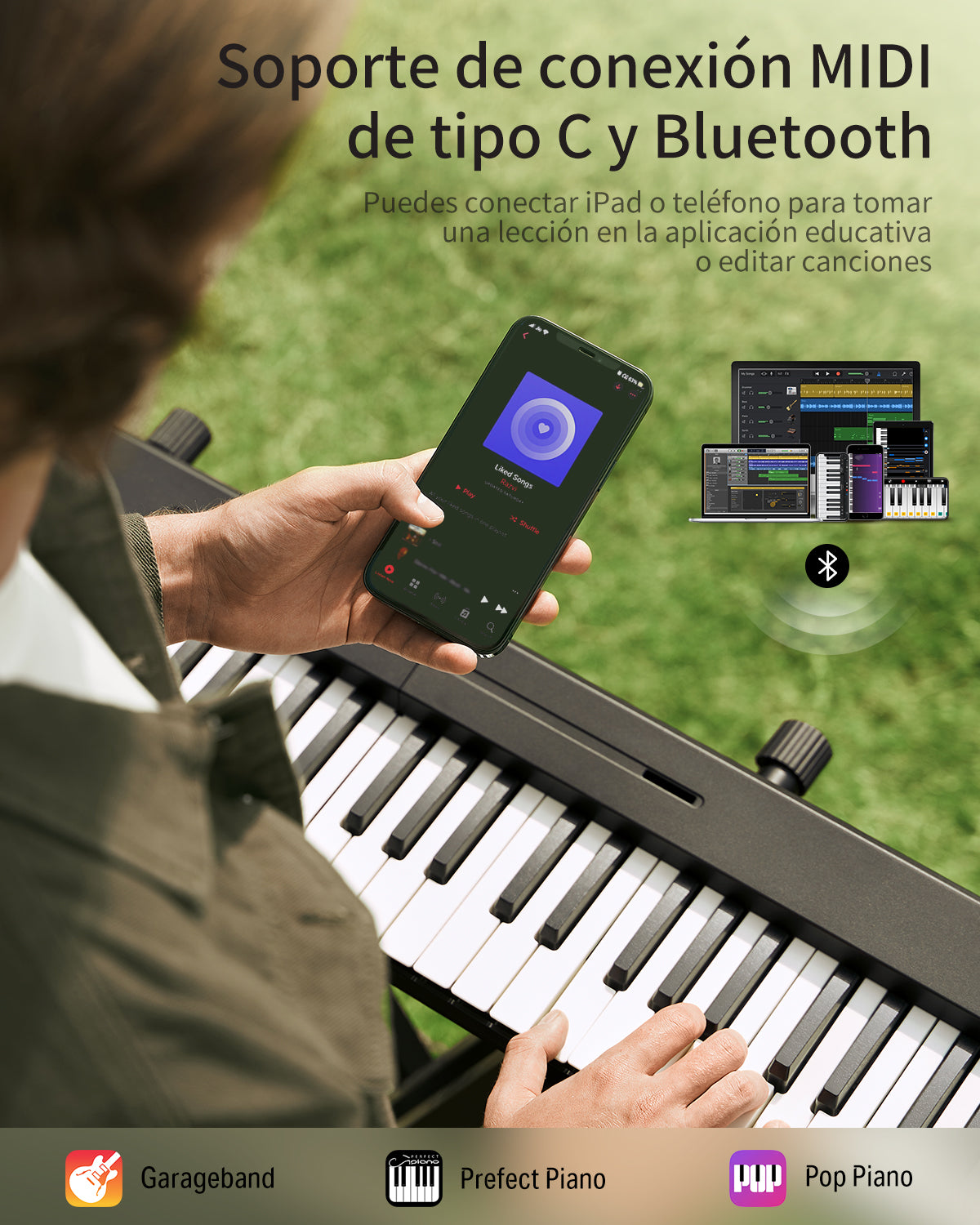Donner DP-10 Piano eléctrico Teclado plegable portátil