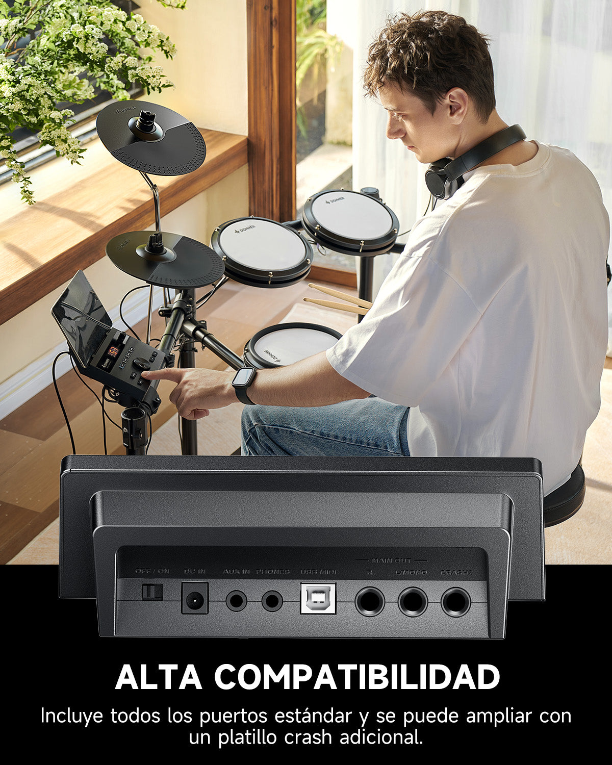 Donner DED-100 batería electrónica para adolescentes
