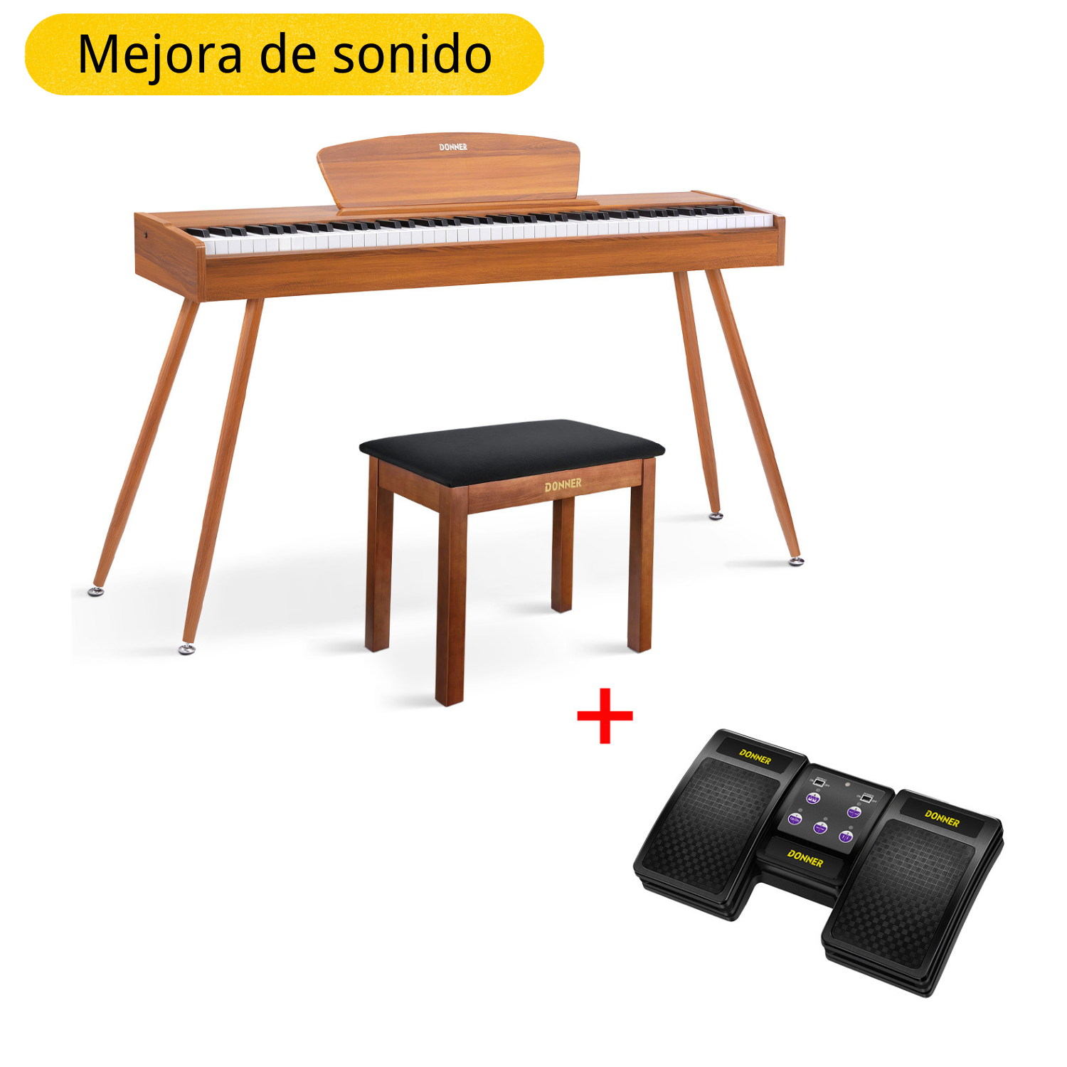 Donner DDP-80 Piano digital de madera con teclado fully weighted