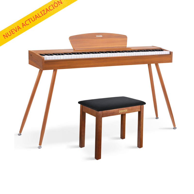 【Pre-venta】Donner DDP-80 piano de digital estilo madera 88-teclas contrapesadas-【Envío el 22 de febrero】