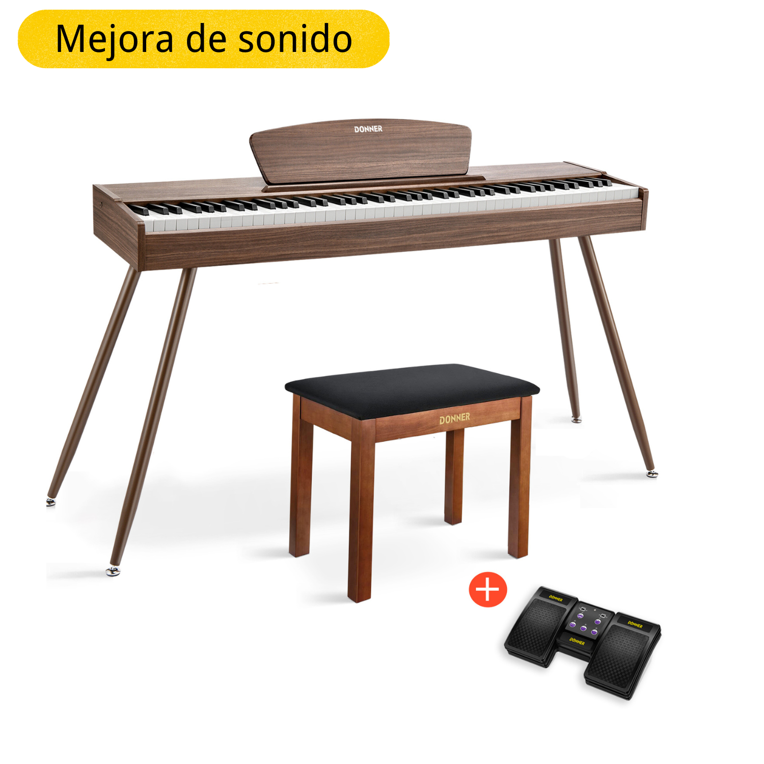 Donner DDP-80 Piano digital de madera con teclado fully weighted