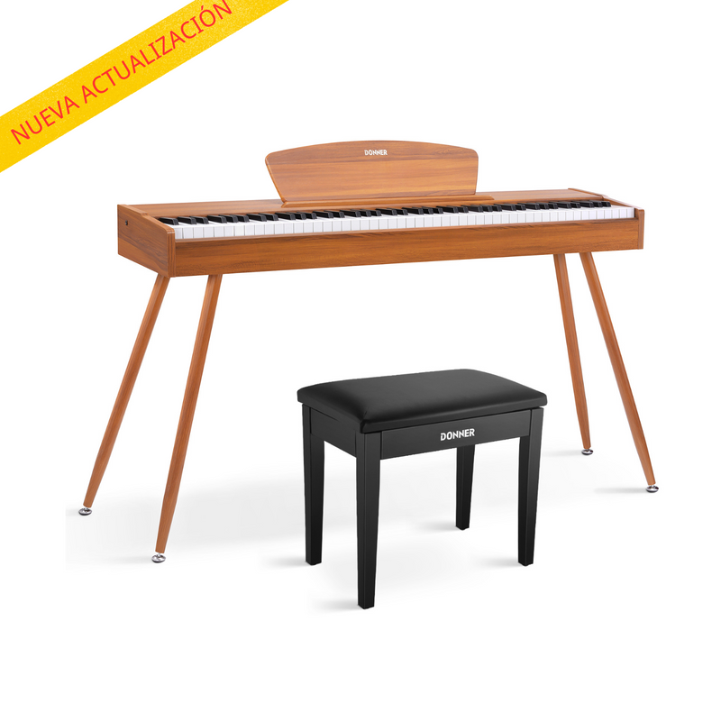 【Pre-venta】Donner DDP-80 piano de digital estilo madera 88-teclas contrapesadas-【Envío el 22 de febrero】