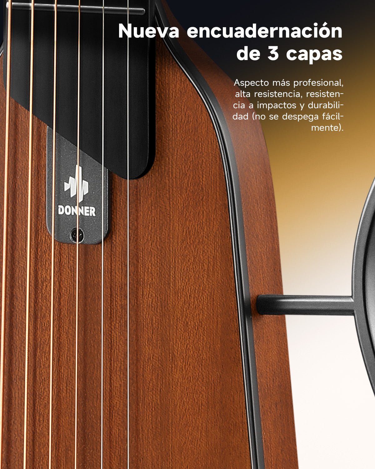 Donner HUSH I Evo2 Guitar-Natural##