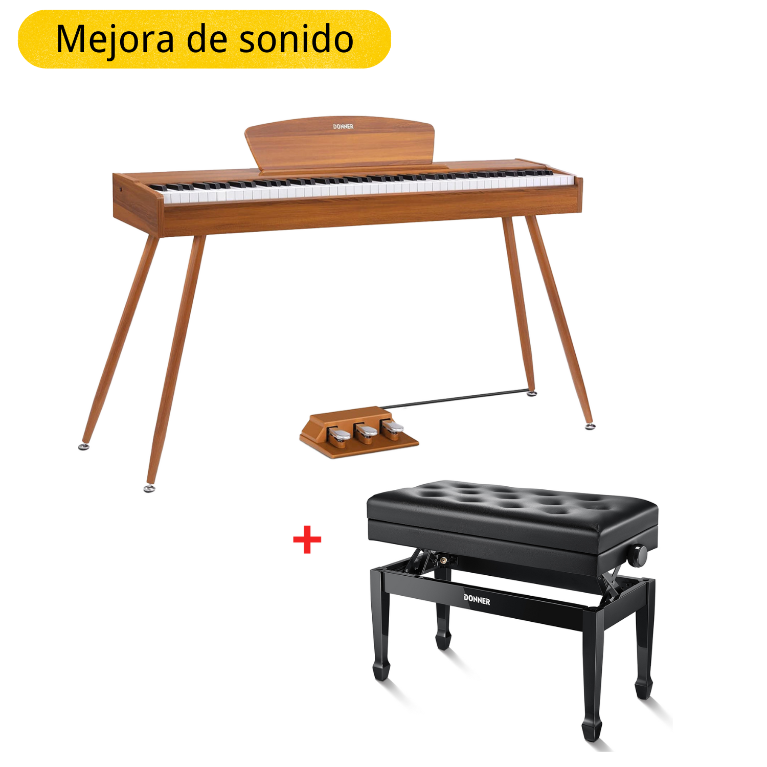 Donner DDP-80 Piano digital de madera con teclado fully weighted
