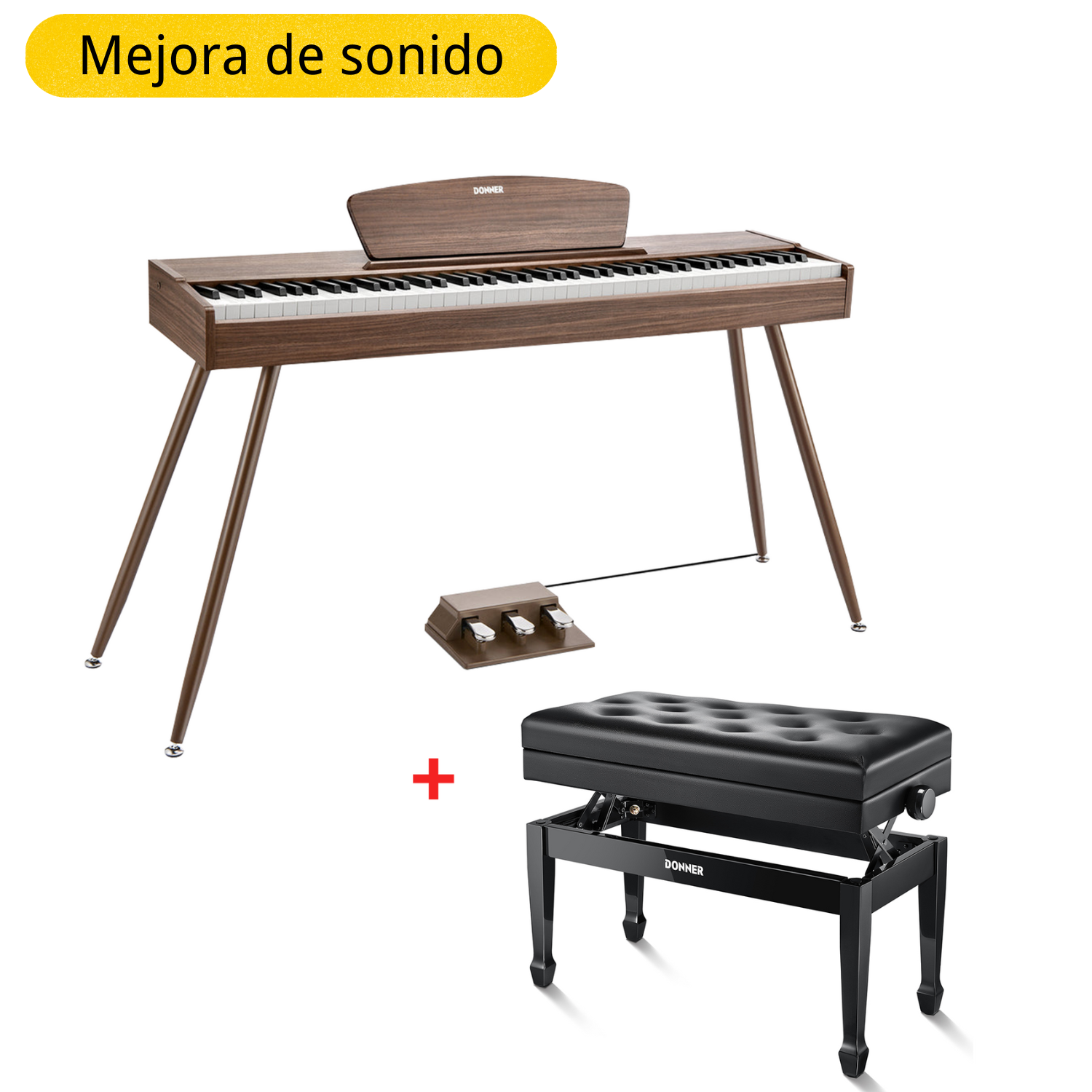 Donner DDP-80 Piano digital de madera con teclado fully weighted