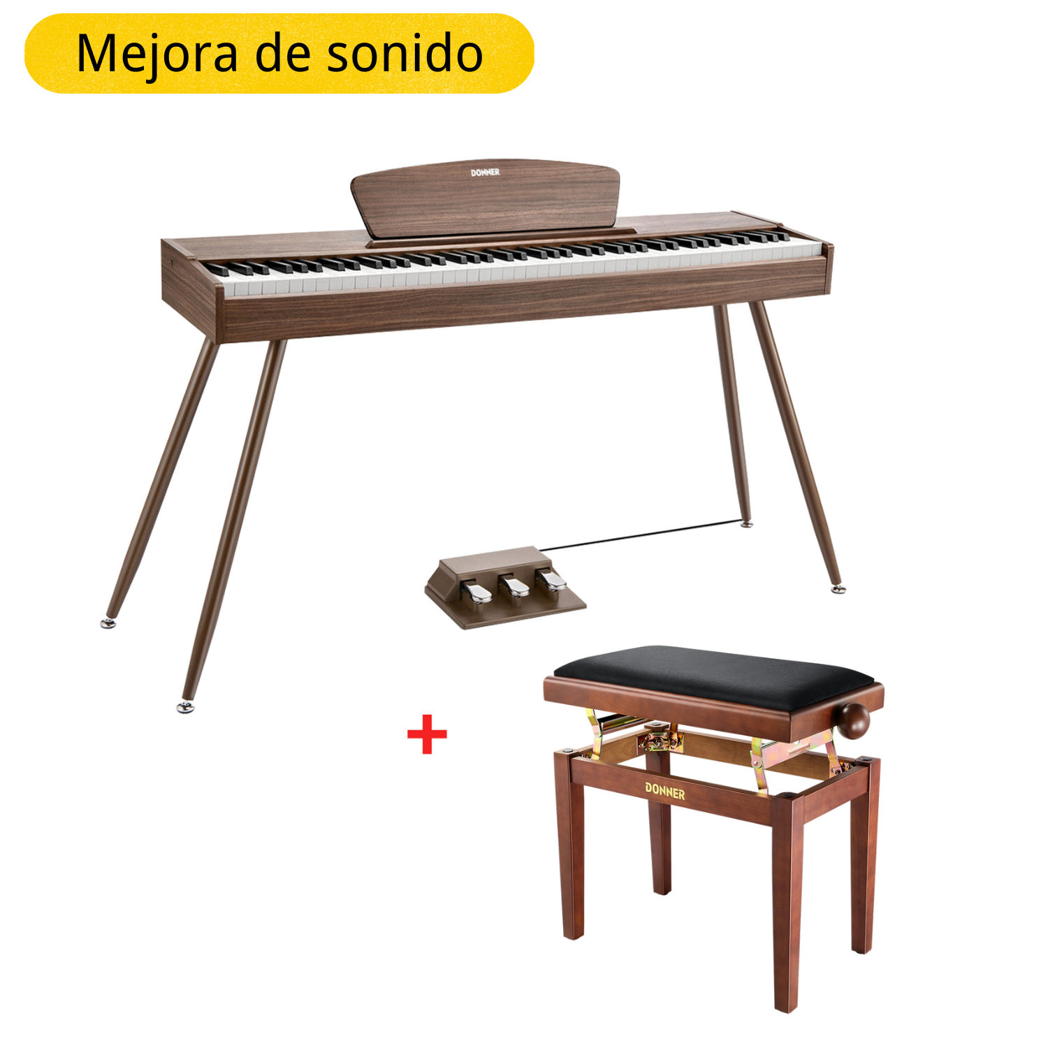 Donner DDP-80 Piano digital de madera con teclado fully weighted
