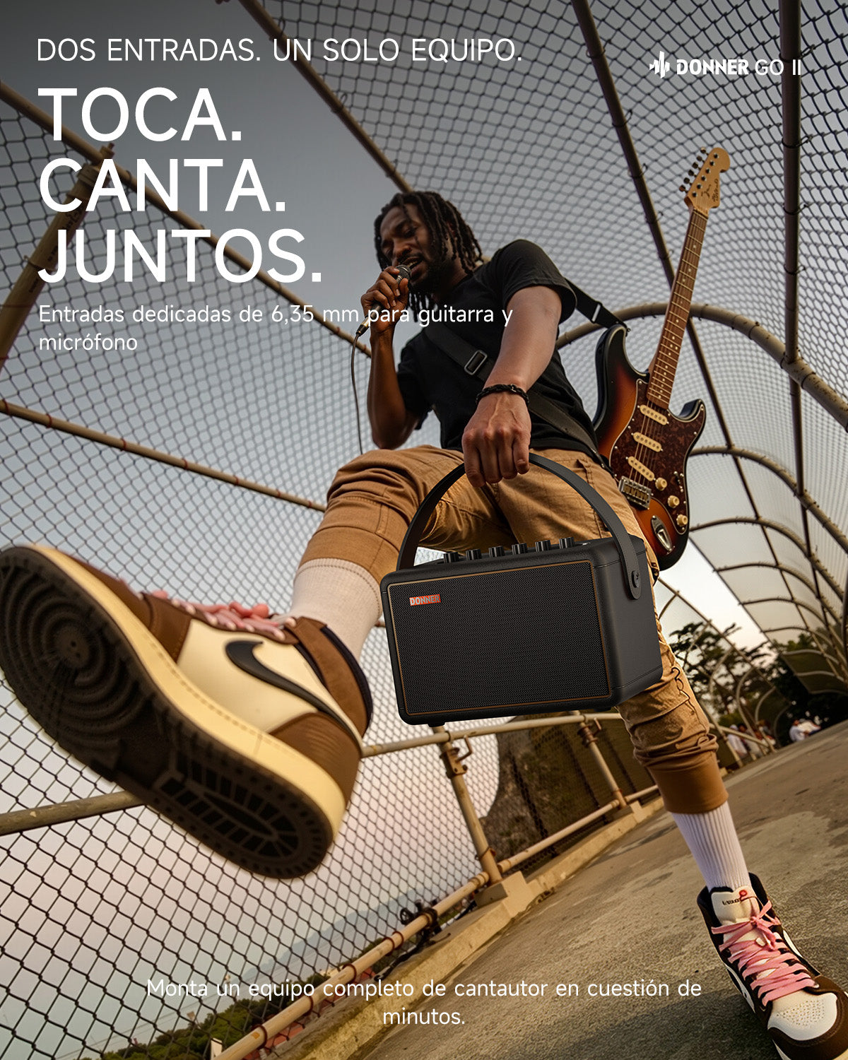 DONNER GO Amplificador para guitarra eléctrica-Donner Go II【Negro】##