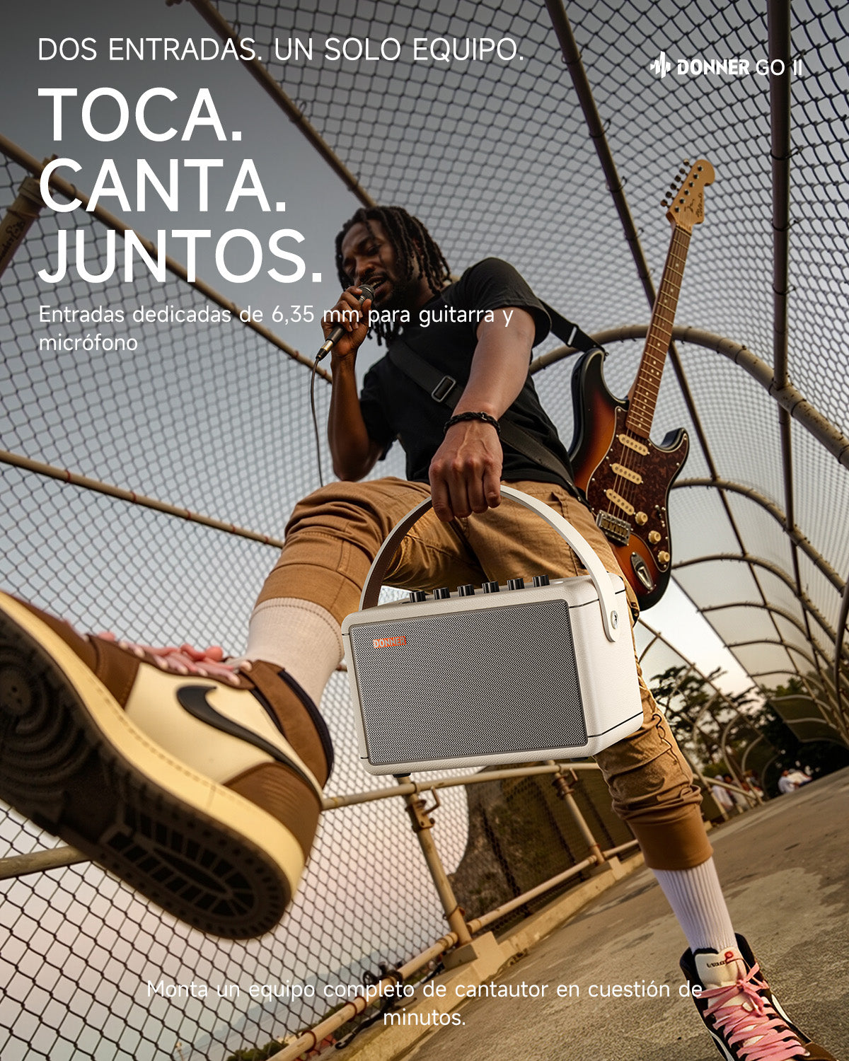 DONNER GO Amplificador para guitarra eléctrica-Donner Go II【Blanco】##