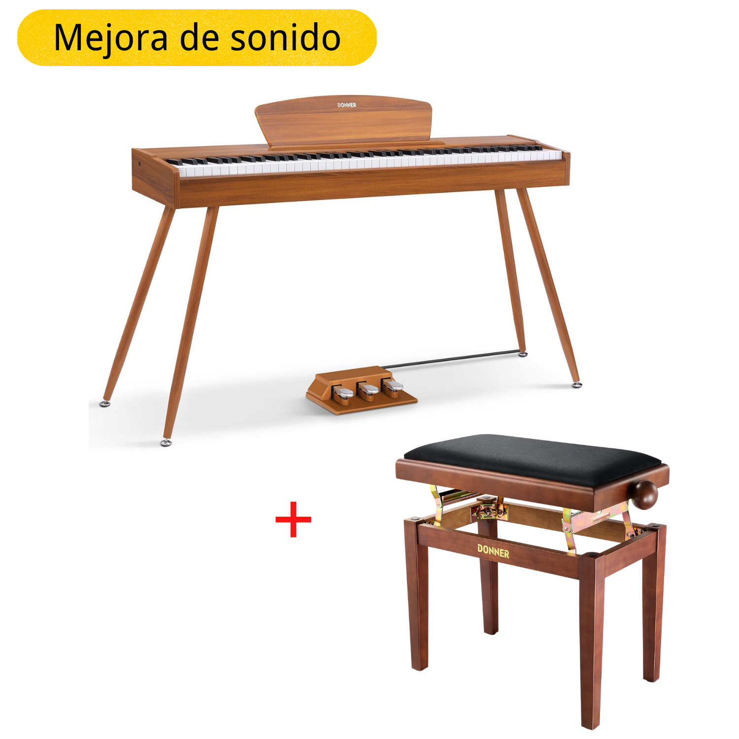 Donner DDP-80 Piano digital de madera con teclado fully weighted