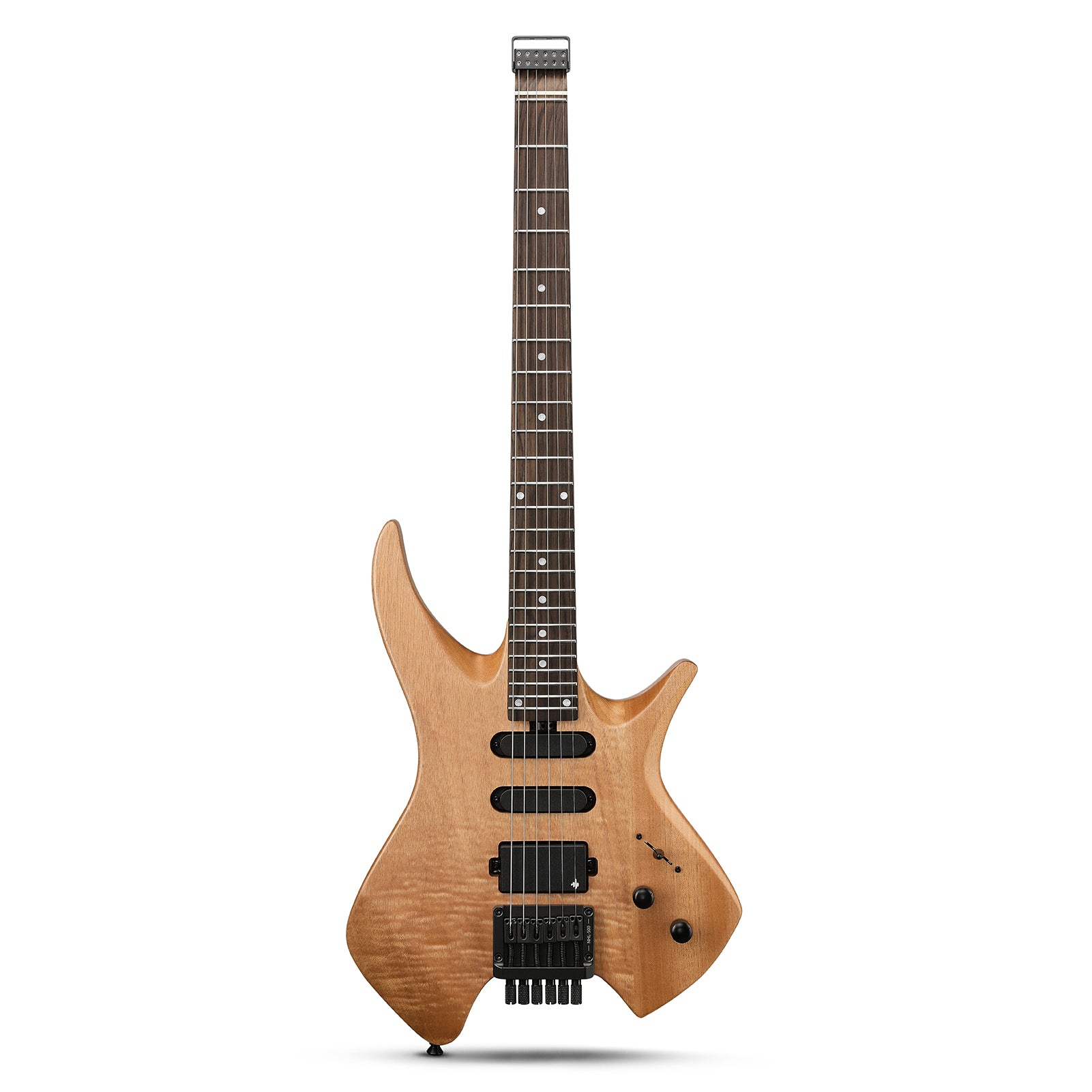 Donner NHL-500 Guitarra eléctrica sin pala-Madera natural##