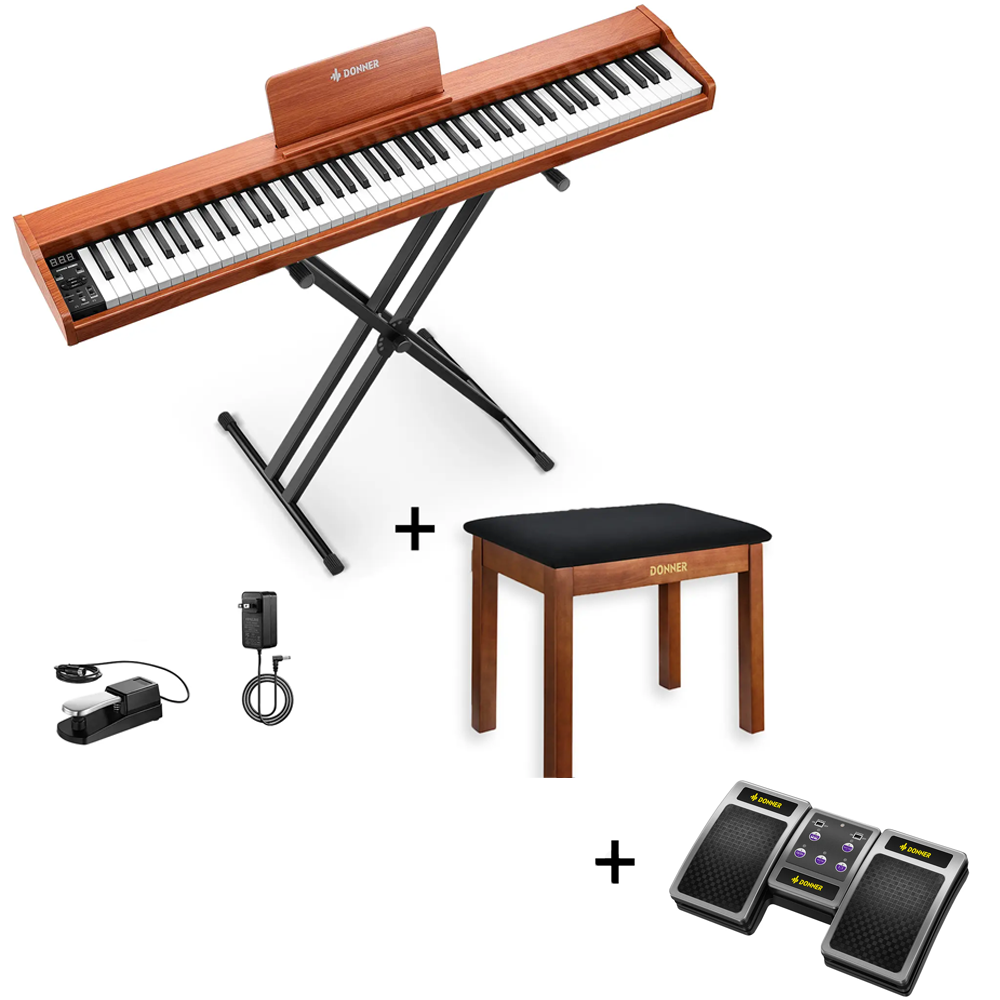 【Pré-venta】Donner DEP-1S Piano digital con teclado semi-pesado-【Envío previsto antes del 24 de noviembre】