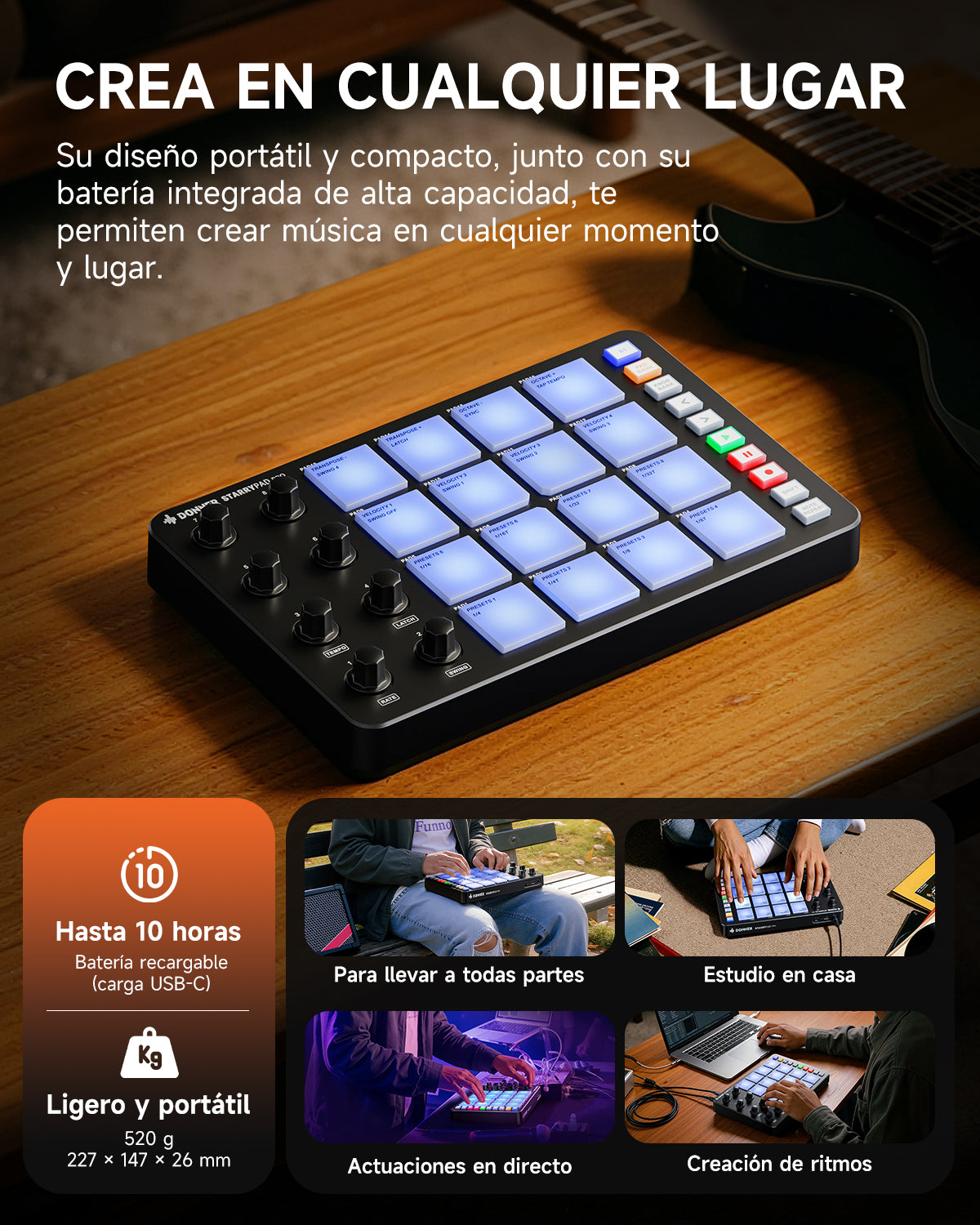 Donner STARRYPAD Controlador MIDI