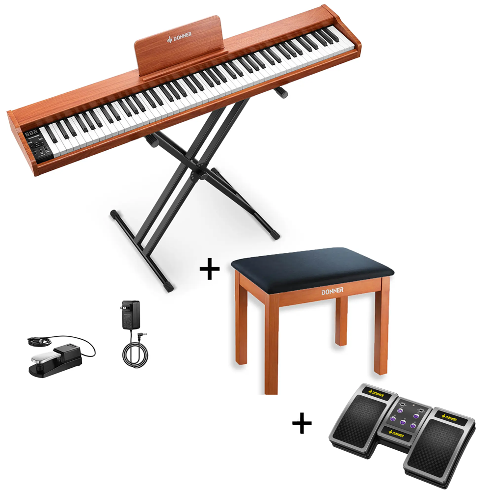 【Pré-venta】Donner DEP-1S Piano digital con teclado semi-pesado-【Envío previsto antes del 24 de noviembre】