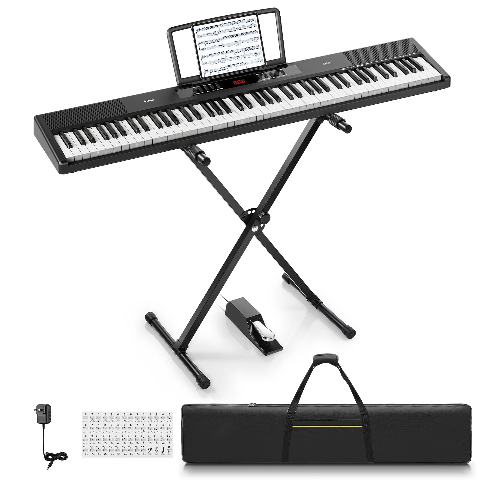 Donner DEP-07 Piano digital portátil de 88 teclas semipesadas