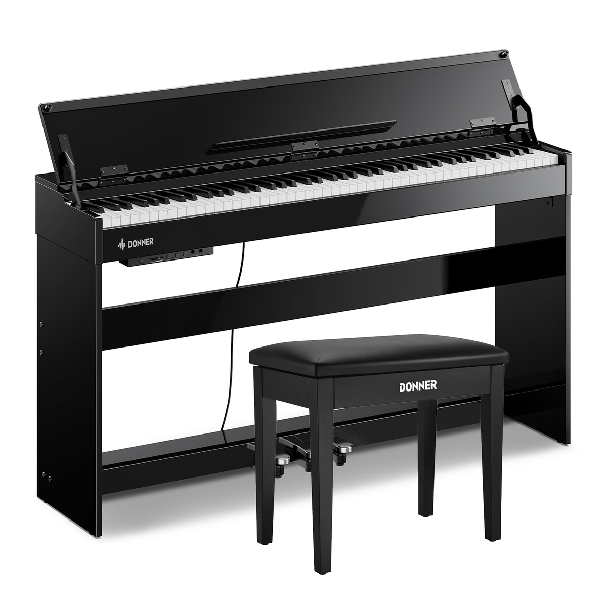 Donner DDP-75 Piano digital moderno con acabado de alto brillo