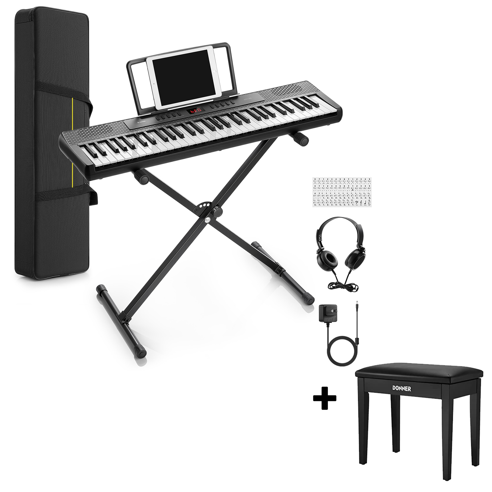 DONNER DEK-60 Teclado electrónico de 61 teclas