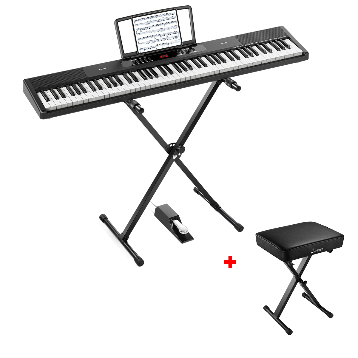 Donner DEP-07 Piano digital portátil de 88 teclas semipesadas