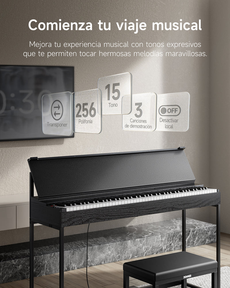 Donner OURA™ S300 Piano digital doméstico de 88 teclas