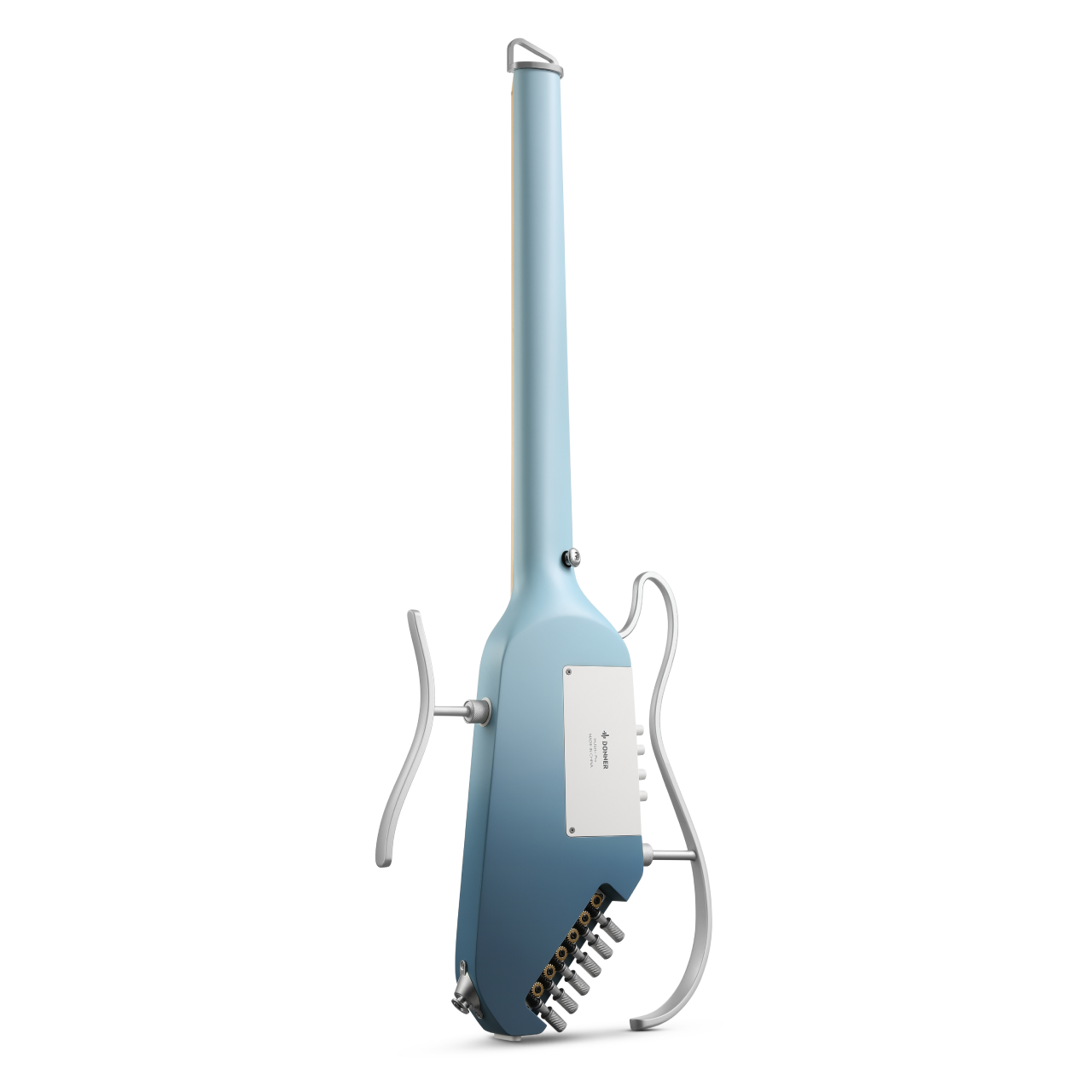Donner HUSH™ I PRO Guitarra de viaje-Azul Hawái##