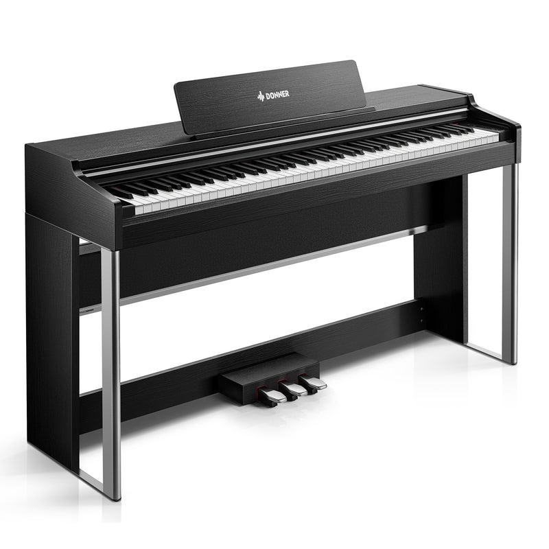 Donner DDP-200 PRO Piano digital vertical con 88 teclas de acción de martillo graduada progresiva