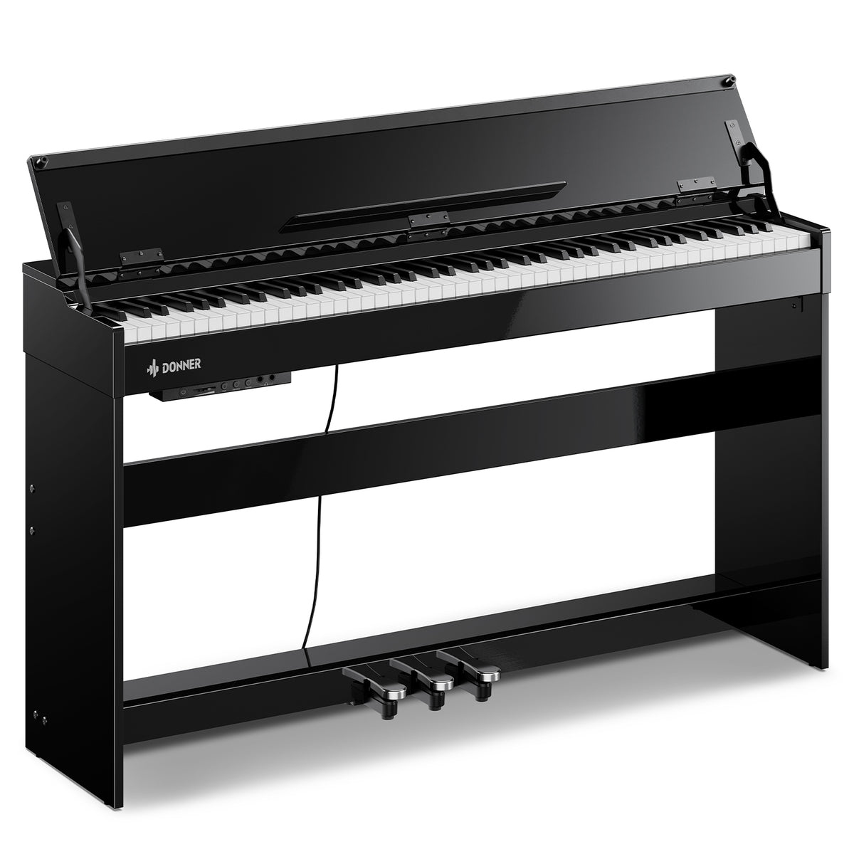 Donner DDP-75 Piano digital moderno con acabado de alto brillo