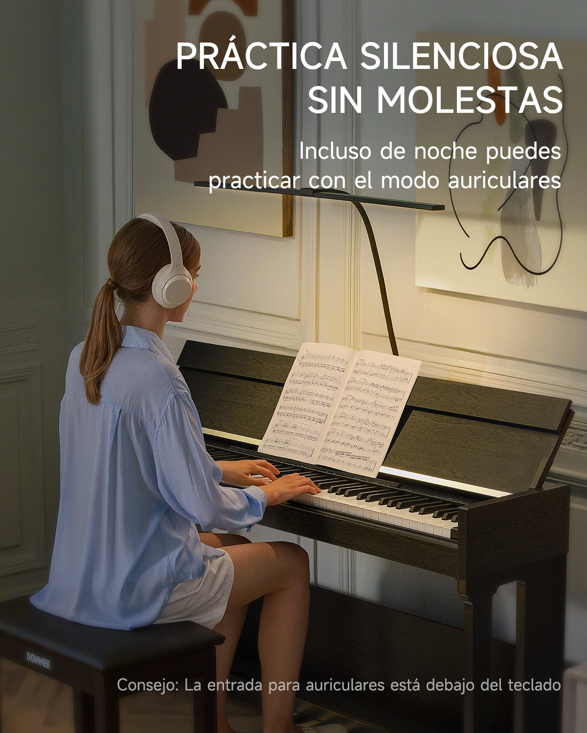 Donner DDP-90 PRO  Piano digital con teclas contrapesadas para uso doméstico