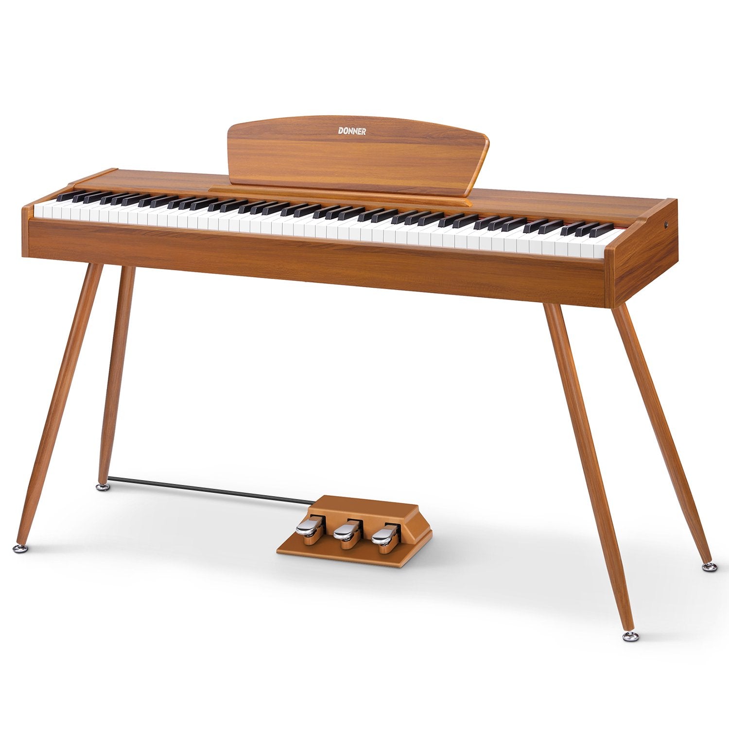 Donner DDP-80 Piano digital de madera con teclado totalmente pesado-Natural##