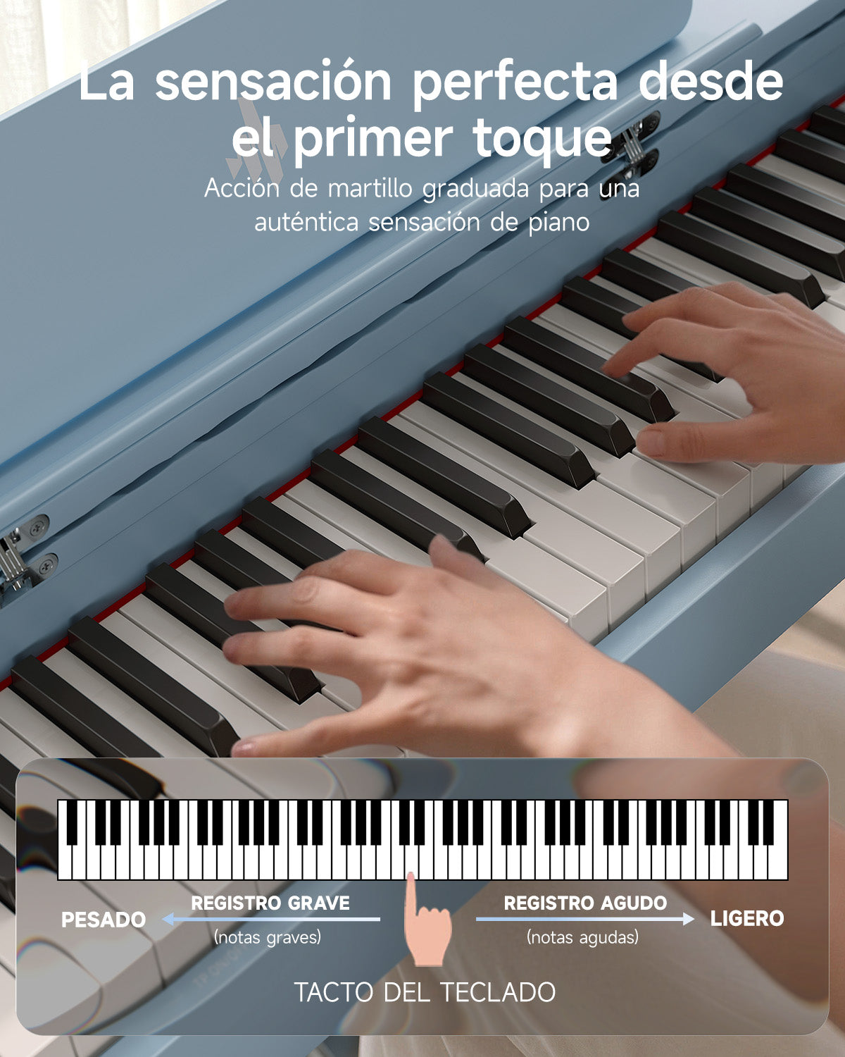 Donner OURA S200 Piano digital doméstico de 88 teclas Negro