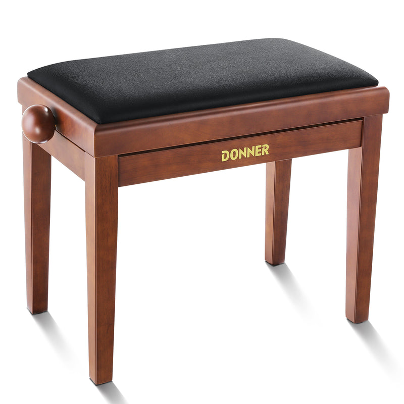 Donner Banco de piano de altura ajustable marrón mate