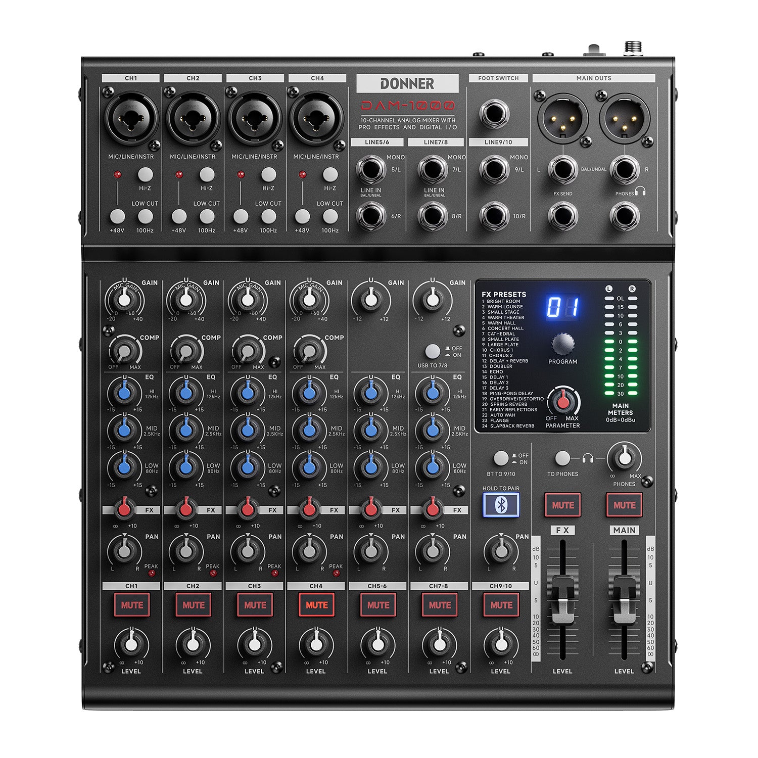 Mezclador de audio DONNER DAM1000