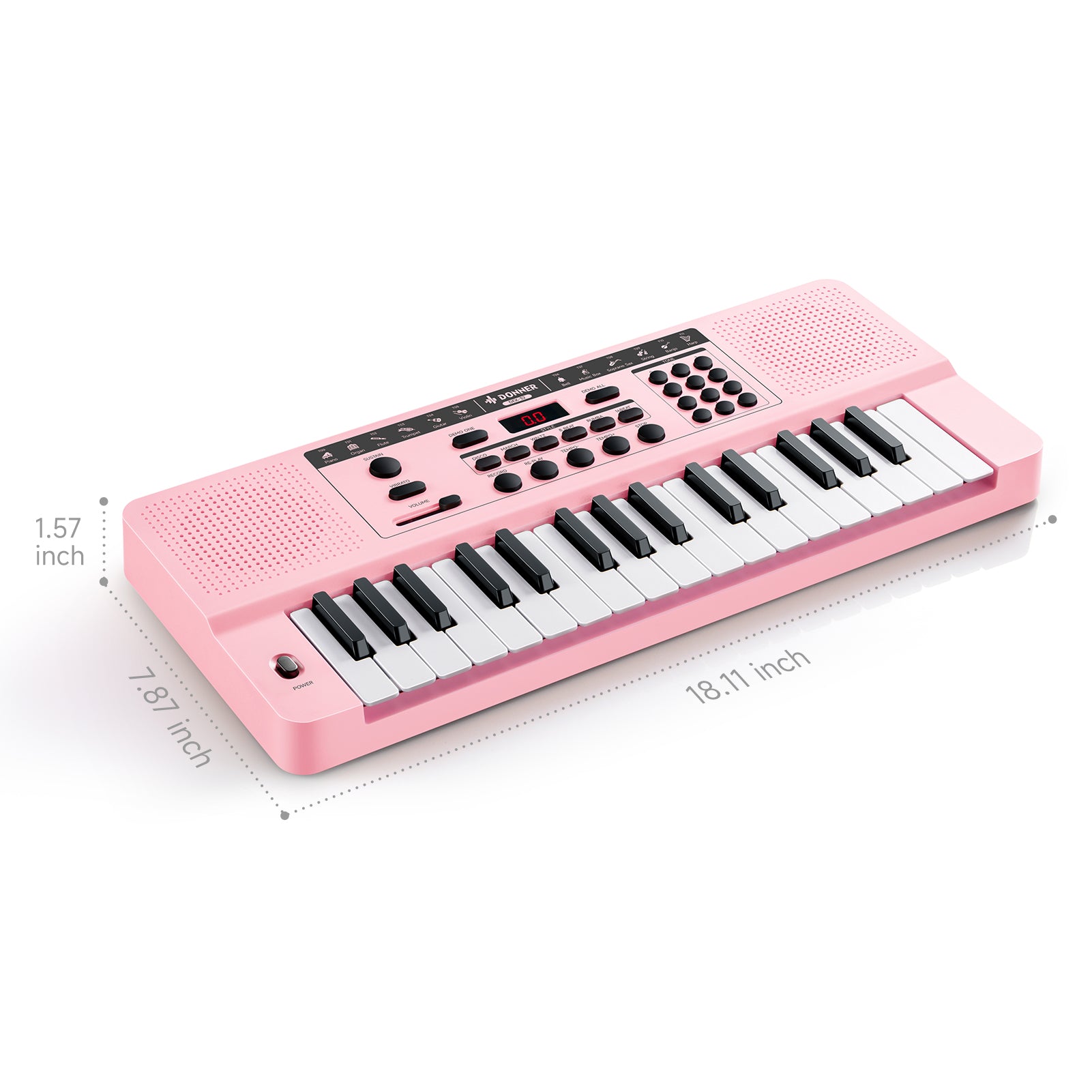 Donner DEK-32 Teclado electrónico de 32 teclas-Rosa##