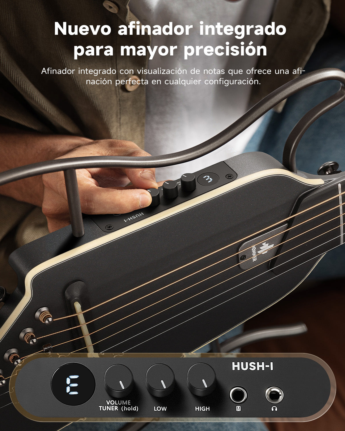 Donner HUSH I Evo2 Guitar-Negro##