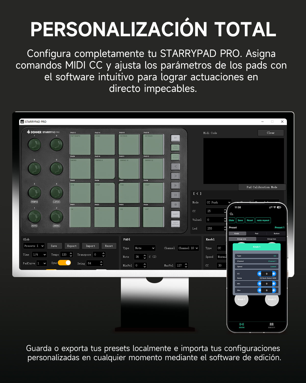 Donner STARRYPAD Controlador MIDI