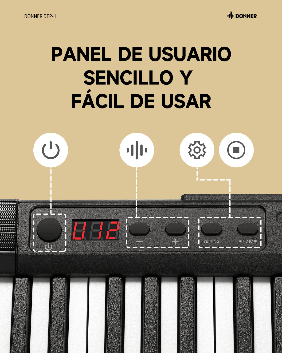 Donner DEP-1 Piano digital para principiantes